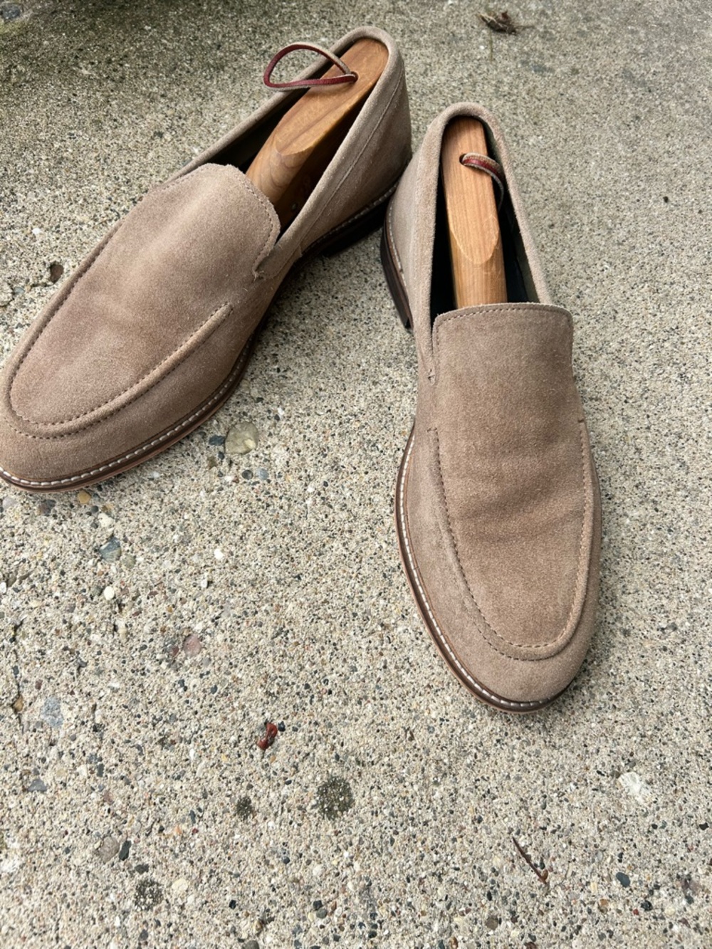 Gordon Rush Tan Suede Venetian Loafers - Picture 2 of 6